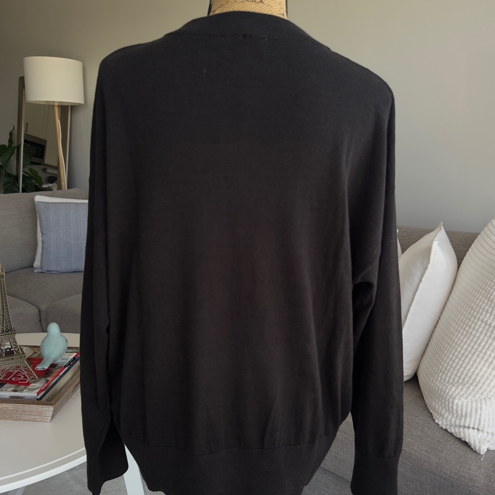 Calvin Klein Black Crewneck Sweater for Men - Picture 10 of 11